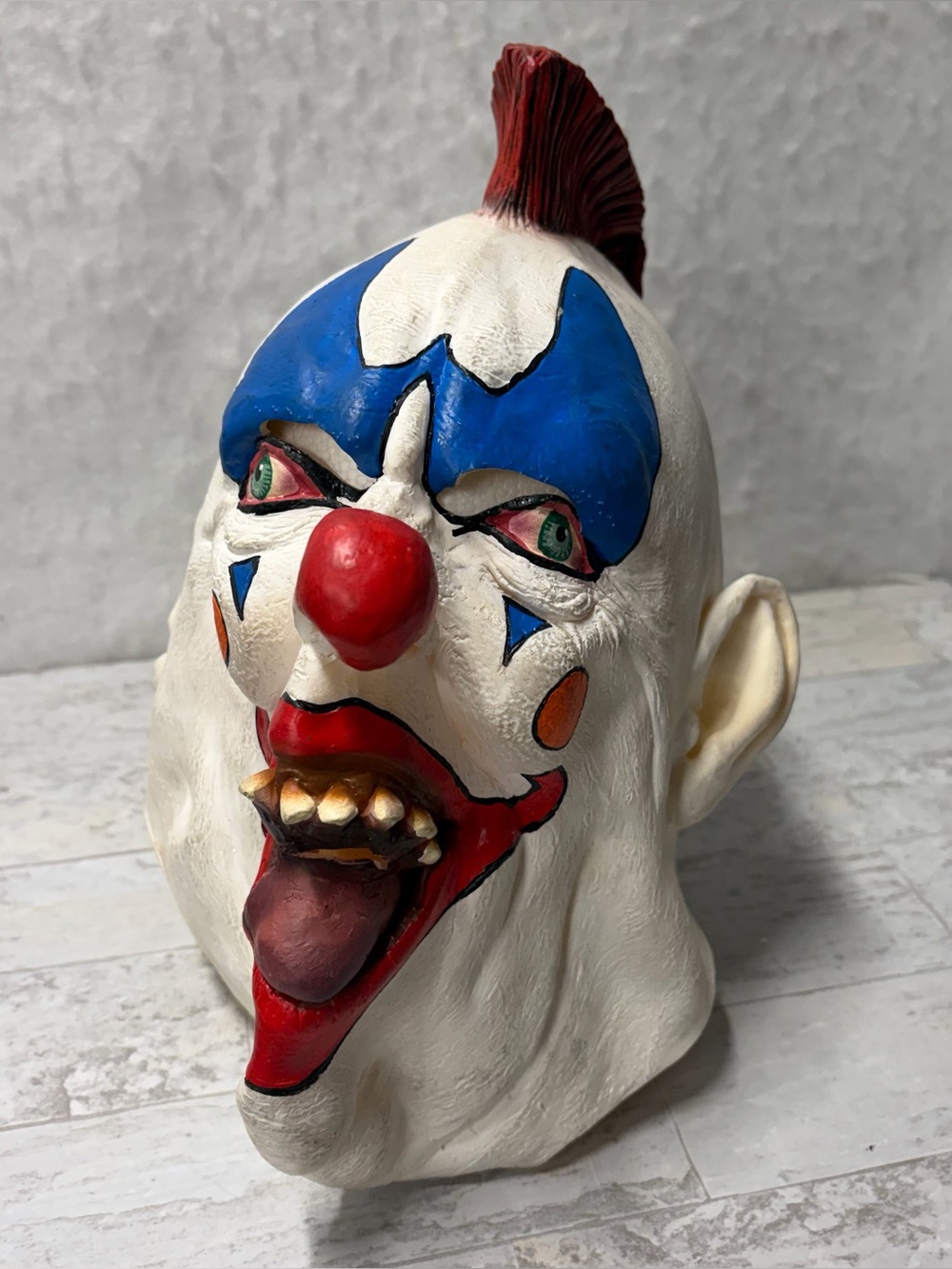 Vintage 1990 Scary Horror Killer Clown Halloween Cosplay Mask Paper Magic Group